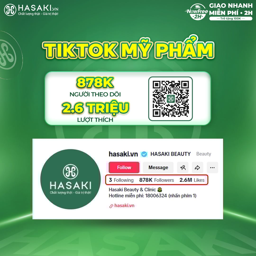 T&agrave;i khoản TikTok Hasaki Beauty Ch&iacute;nh Thức
